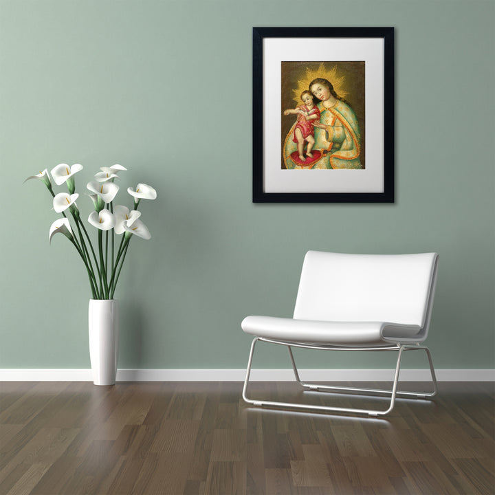 Masters Fine Art The Virgin and Son II Black Wooden Framed Art 18 x 22 Inches Image 2