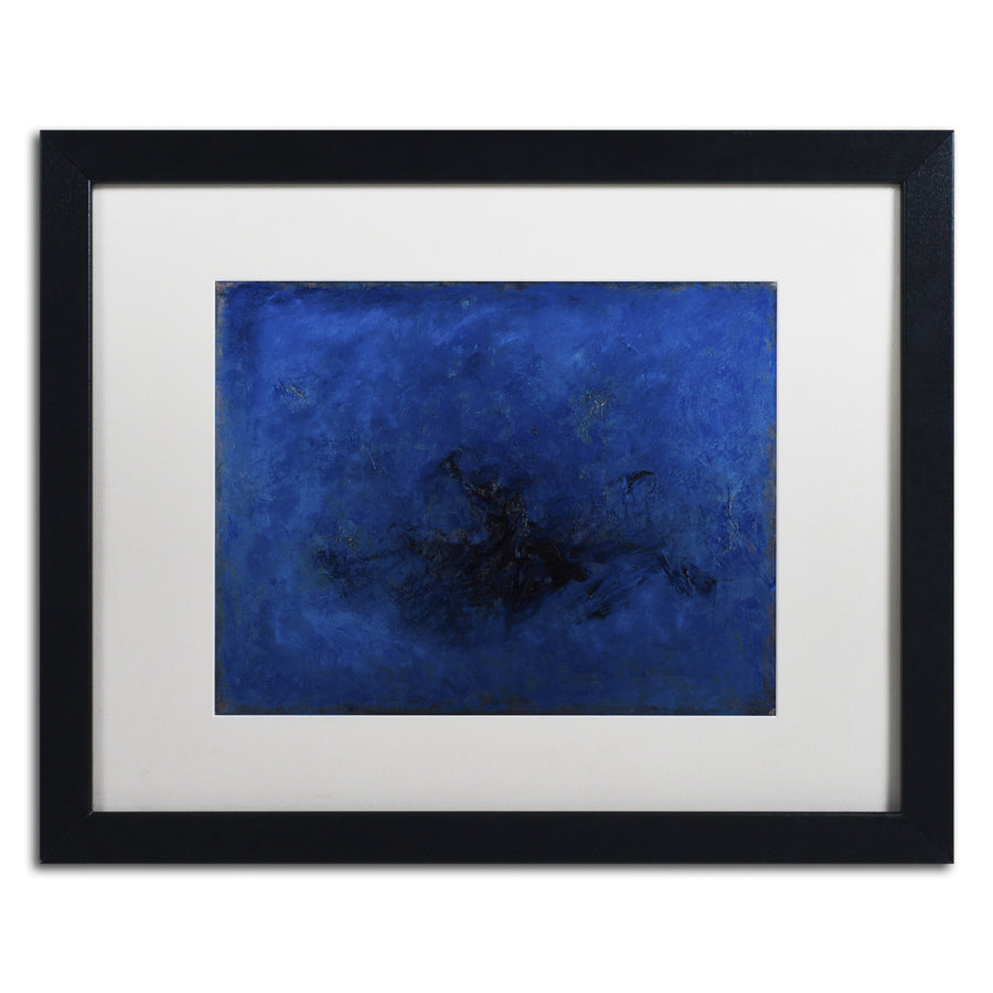 Joarez Deep Blue Black Wooden Framed Art 18 x 22 Inches Image 1