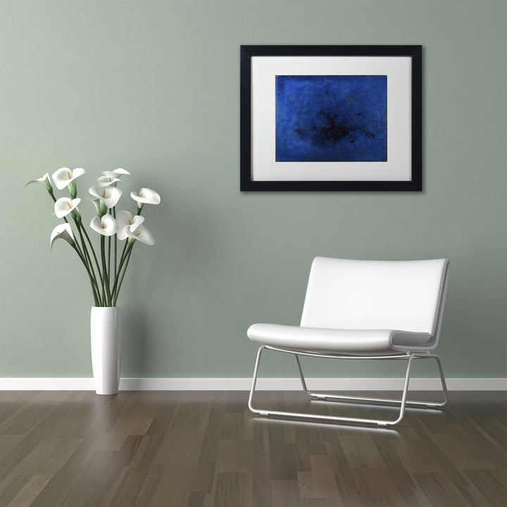 Joarez Deep Blue Black Wooden Framed Art 18 x 22 Inches Image 2
