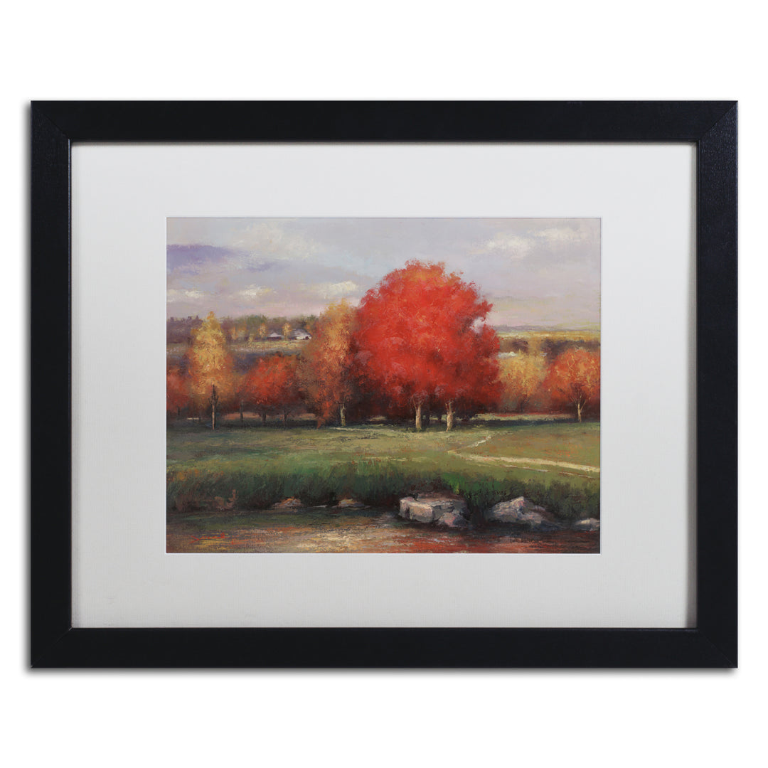 Daniel Moises Sunset Black Wooden Framed Art 18 x 22 Inches Image 1