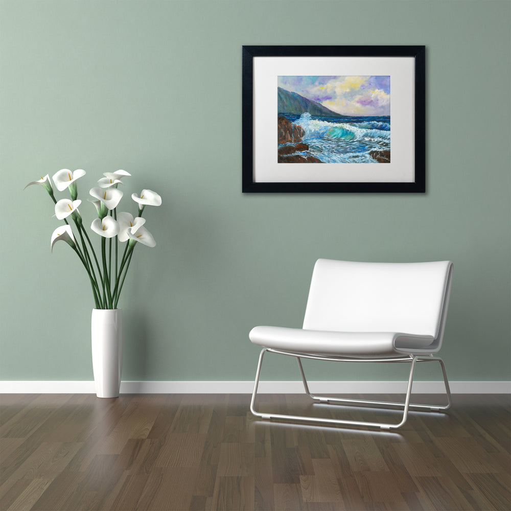 Manor Shadian Mauis Enchanting Seas Black Wooden Framed Art 18 x 22 Inches Image 2