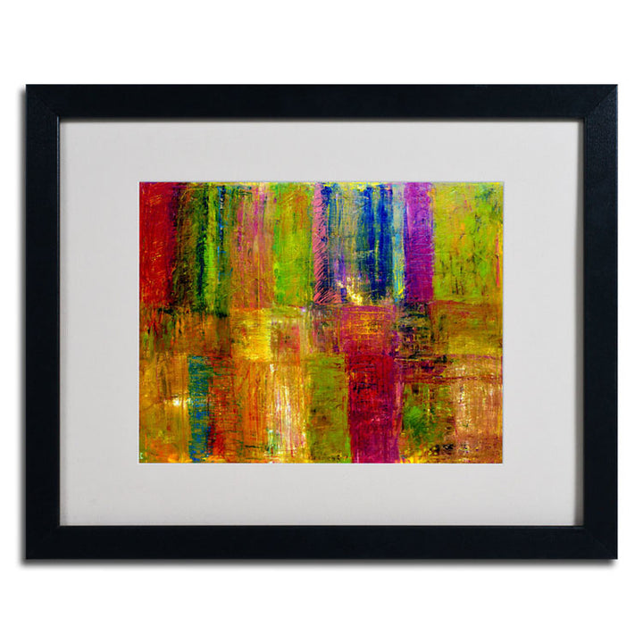 Michelle Calkins Color Abstract Black Wooden Framed Art 18 x 22 Inches Image 2
