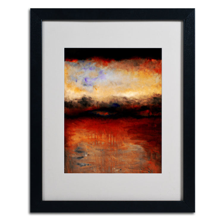 Michelle Calkins Red Skies at Night Black Wooden Framed Art 18 x 22 Inches Image 2