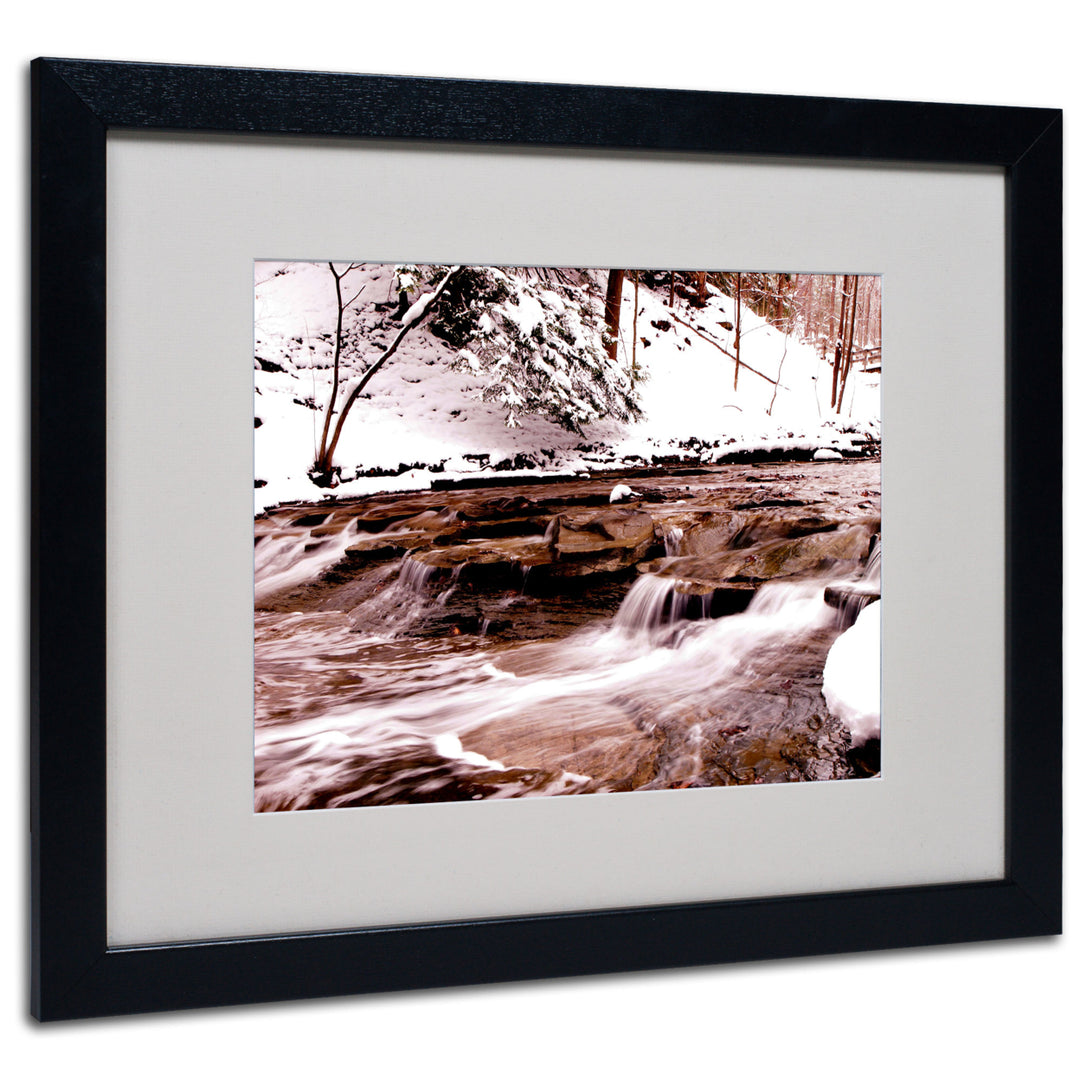 Monica Fleet Cold Warmth Black Wooden Framed Art 18 x 22 Inches Image 1