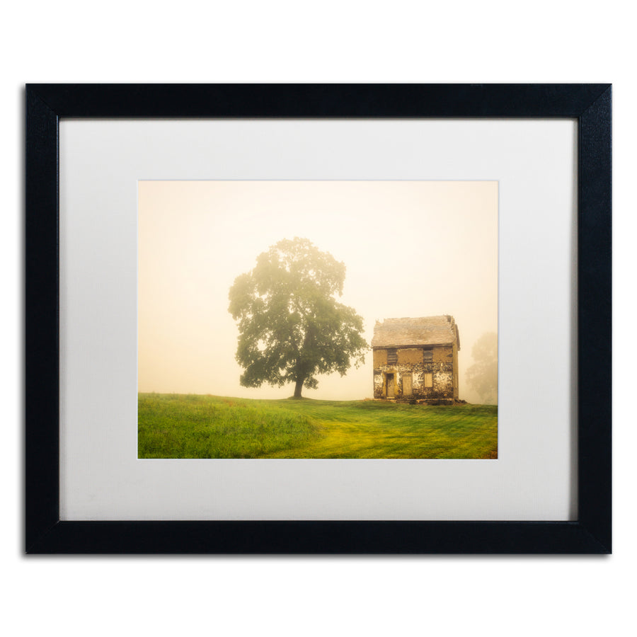 PIPA Fine Art Abandoned House on Adams Dam Rd Black Wooden Framed Art 18 x 22 Inches Image 1