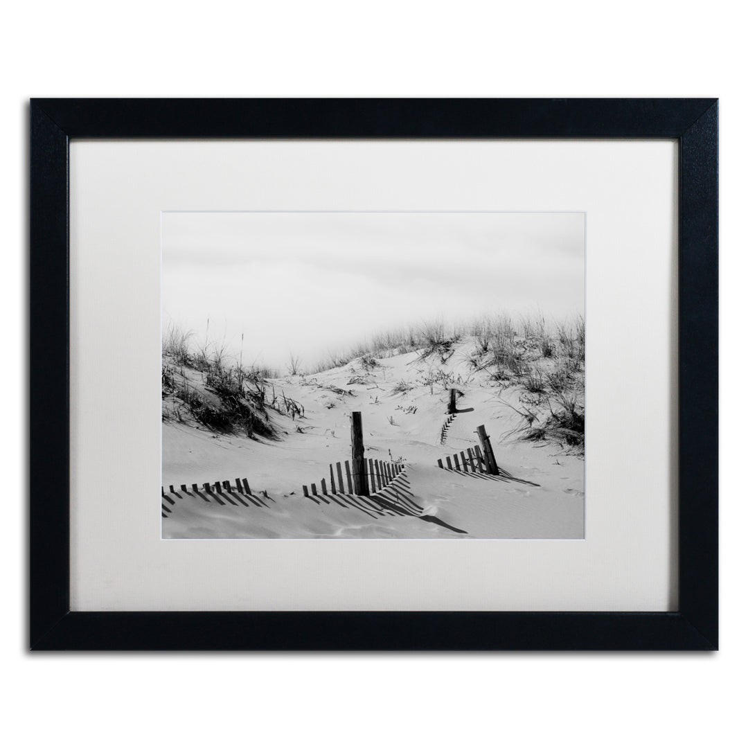 PIPA Fine Art Buried Fences Black Wooden Framed Art 18 x 22 Inches Image 1