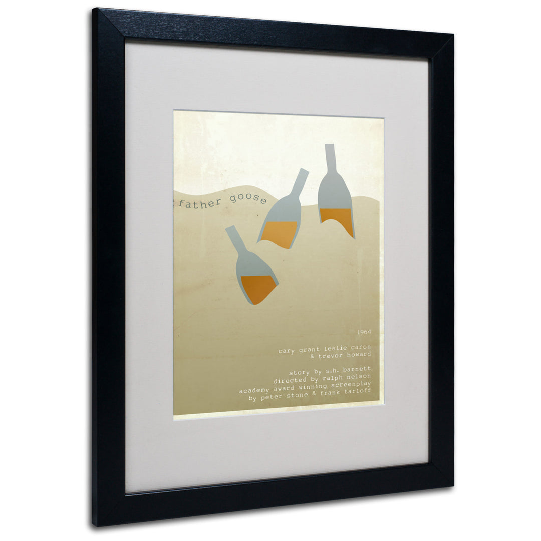Megan Romo Father Goose Black Wooden Framed Art 18 x 22 Inches Image 1