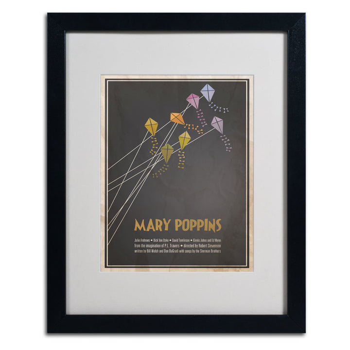 Megan Romo Mary Poppins Black Wooden Framed Art 18 x 22 Inches Image 3