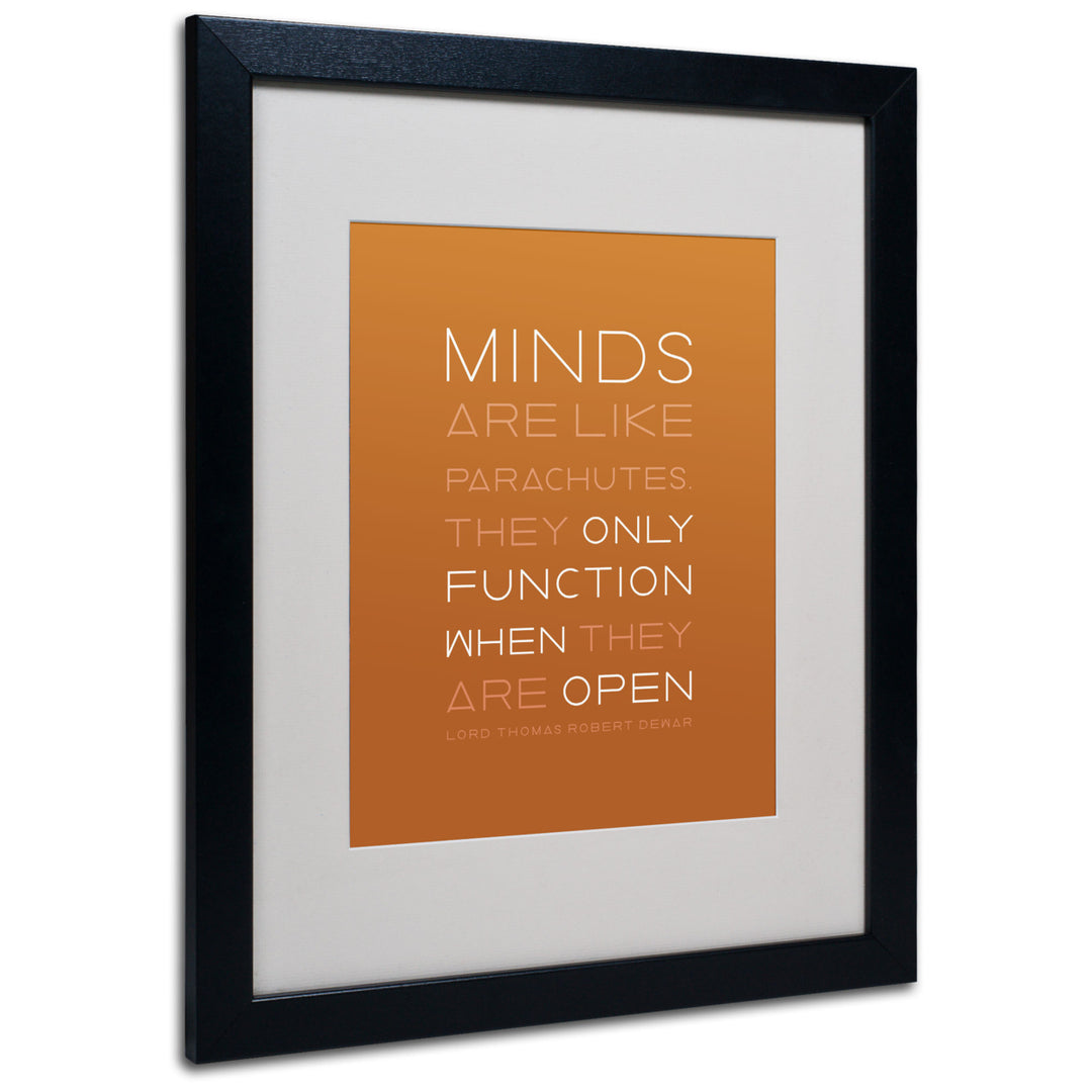 Megan Romo An Open Mind II Black Wooden Framed Art 18 x 22 Inches Image 1