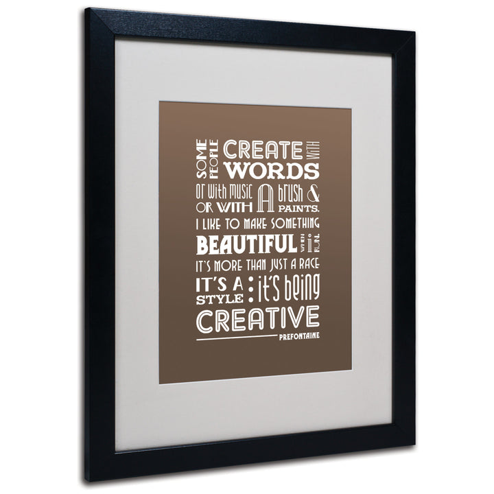 Megan Romo Creative Running II Black Wooden Framed Art 18 x 22 Inches Image 1
