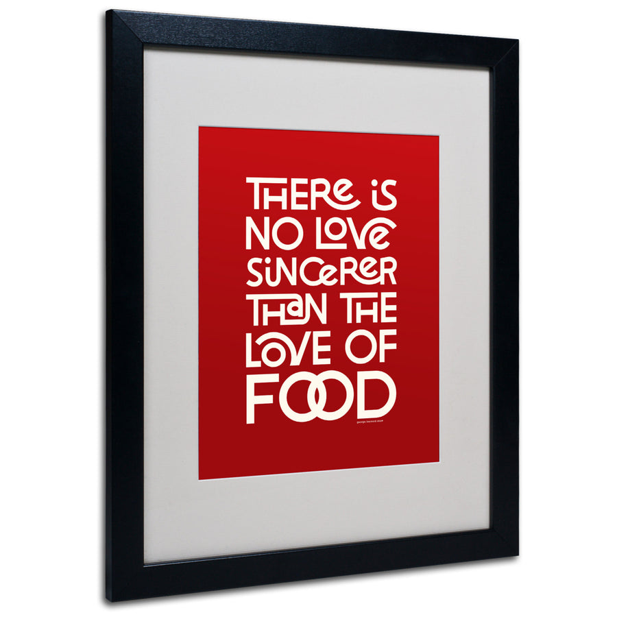 Megan Romo Sincere Love of Food II Black Wooden Framed Art 18 x 22 Inches Image 1
