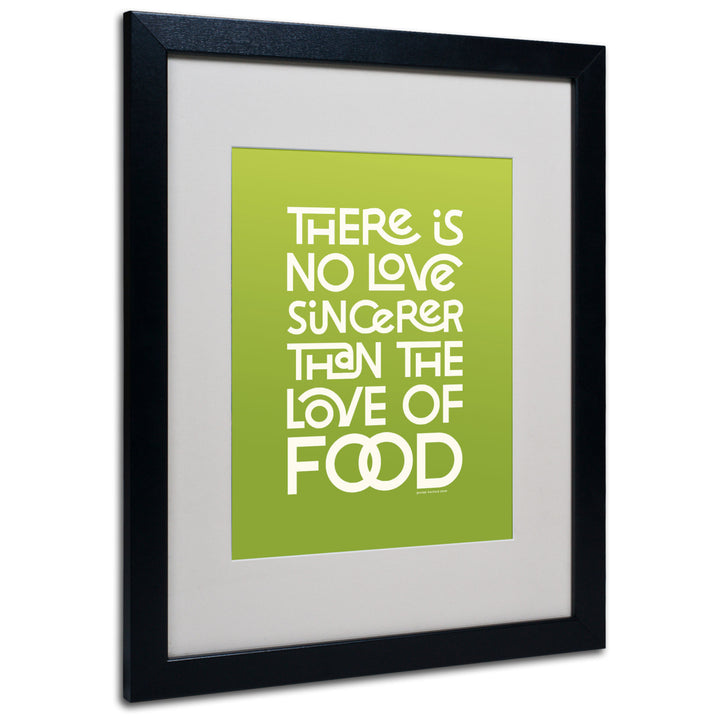 Megan Romo Sincere Love of Food Black Wooden Framed Art 18 x 22 Inches Image 1