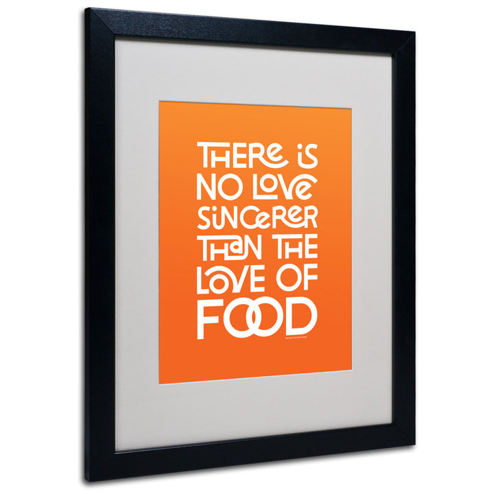 Megan Romo Sincere Love of Food IV Black Wooden Framed Art 18 x 22 Inches Image 1
