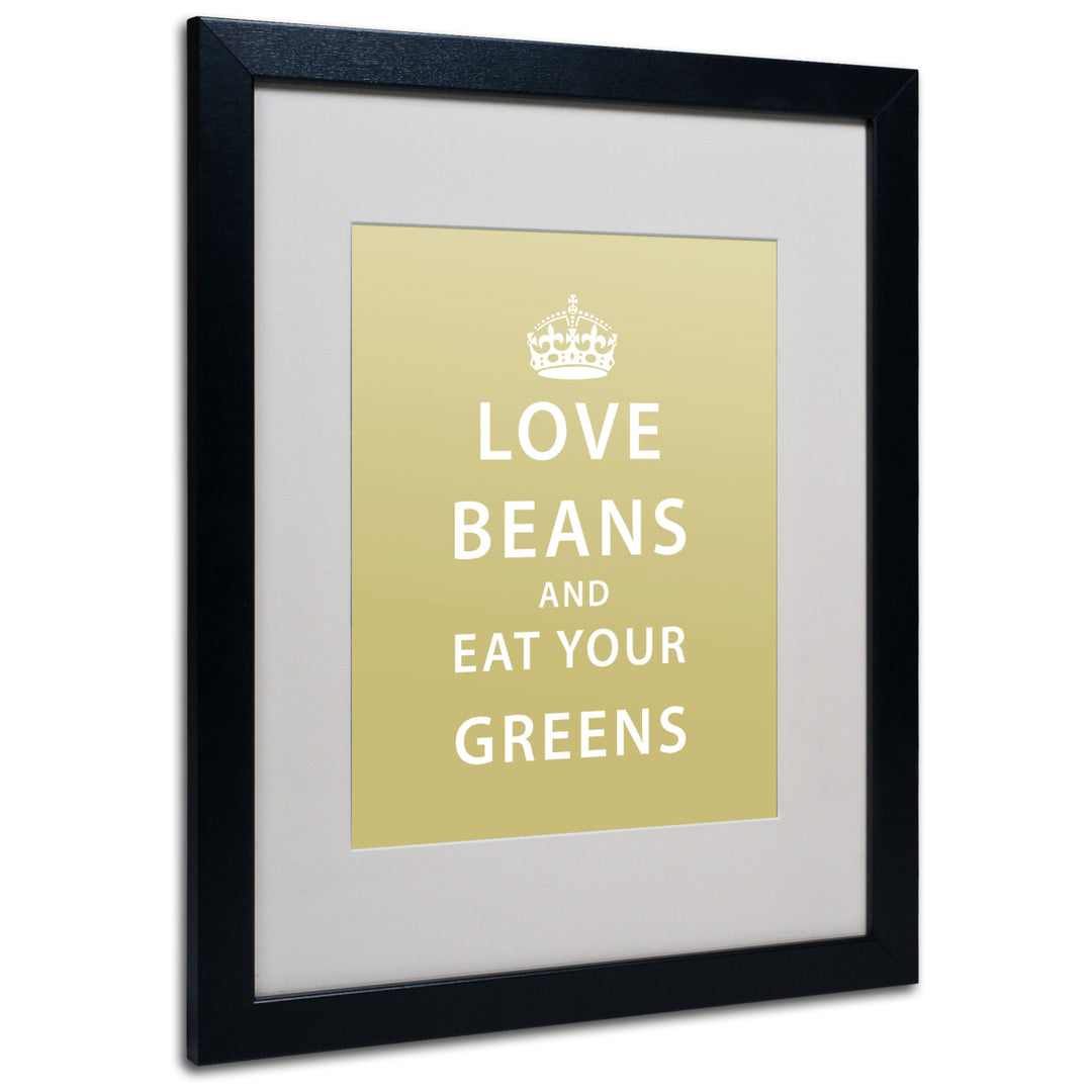Megan Romo Love Beans Black Wooden Framed Art 18 x 22 Inches Image 1