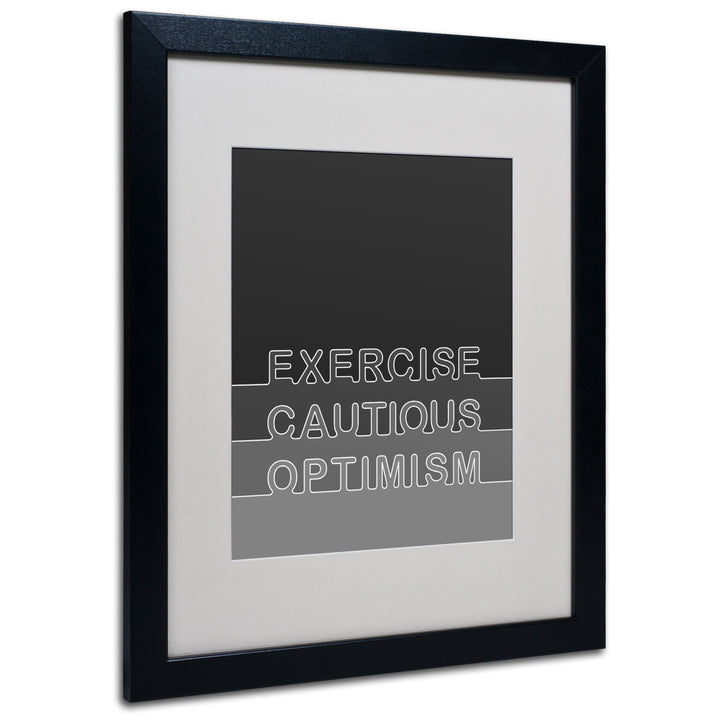 Megan Romo Cautious Optimism Black Wooden Framed Art 18 x 22 Inches Image 1