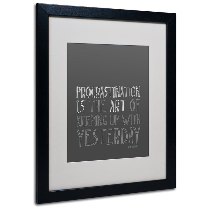 Megan Romo Artistic Procrastination I Black Wooden Framed Art 18 x 22 Inches Image 1