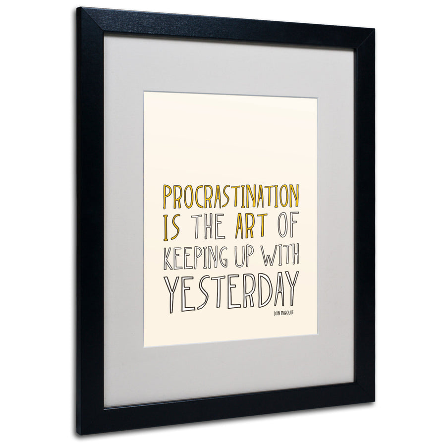 Megan Romo Artistic Procrastination II Black Wooden Framed Art 18 x 22 Inches Image 1