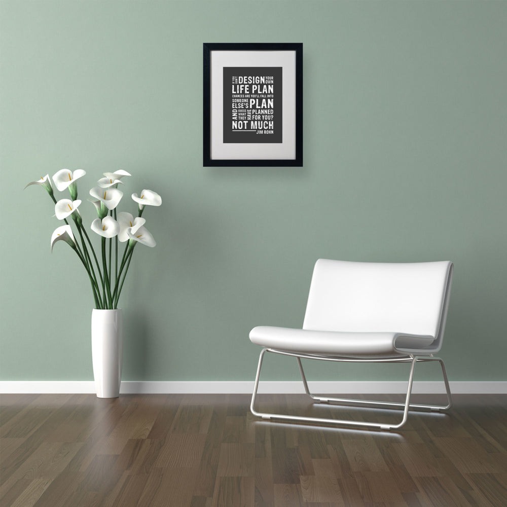 Megan Romo Design Your Own Life Black Wooden Framed Art 18 x 22 Inches Image 2