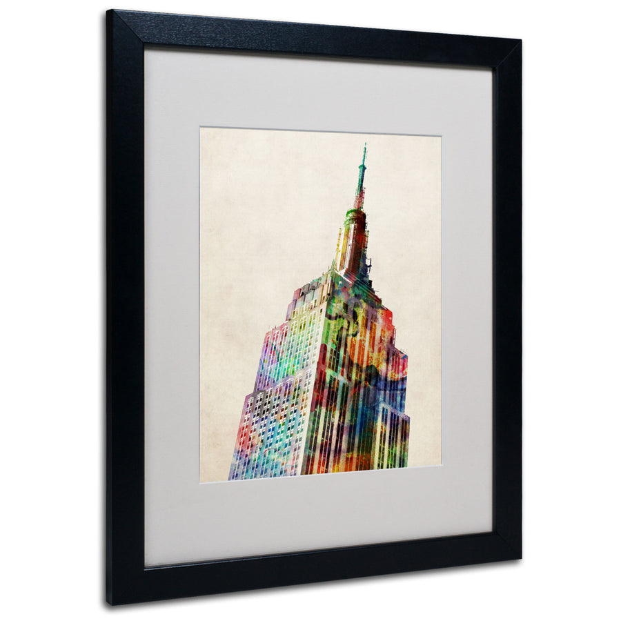 Michael Tompsett Empire State Black Wooden Framed Art 18 x 22 Inches Image 1