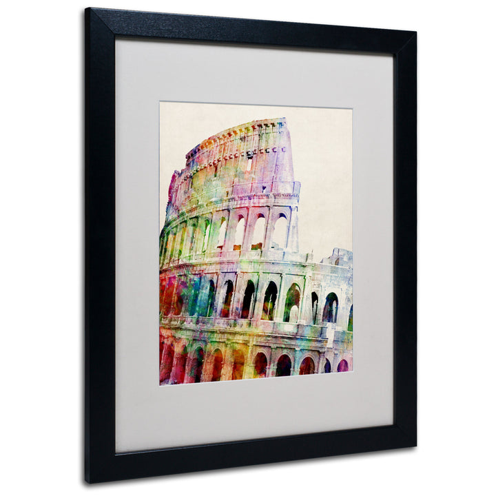 Michael Tompsett Colosseum Black Wooden Framed Art 18 x 22 Inches Image 1