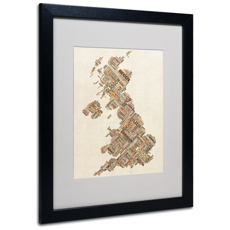 Michael Tompsett United Kingdom II Black Wooden Framed Art 18 x 22 Inches Image 1