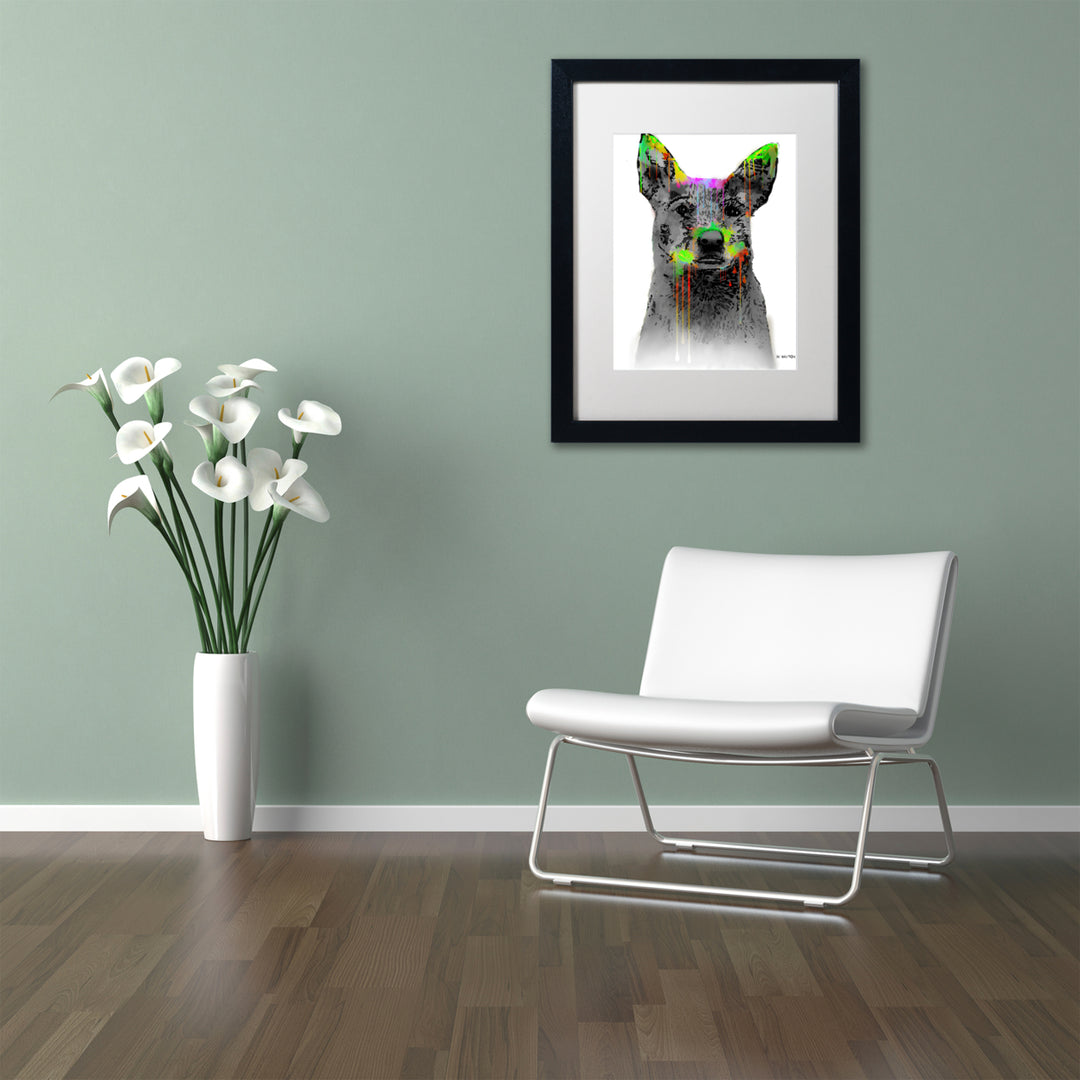 Marlene Watson Cattle Dog Black Wooden Framed Art 18 x 22 Inches Image 2