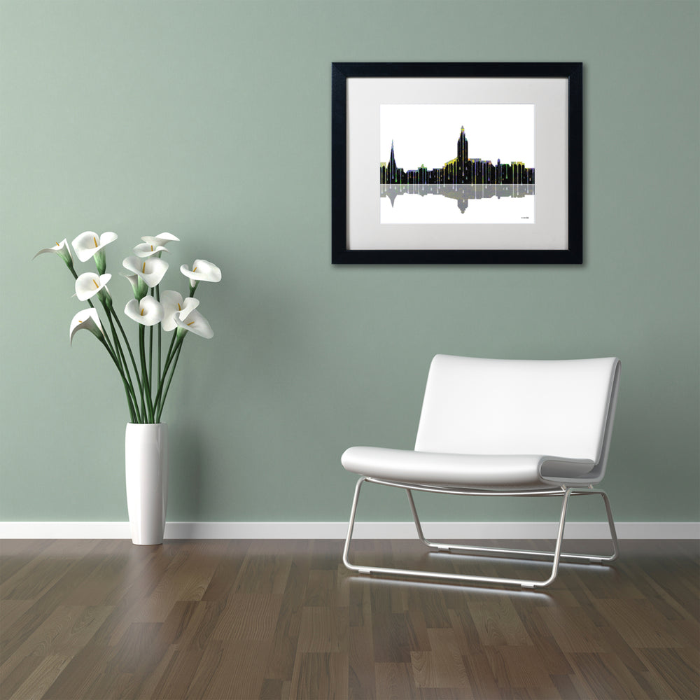 Marlene Watson Annapolis Maryland Skyline Black Wooden Framed Art 18 x 22 Inches Image 2