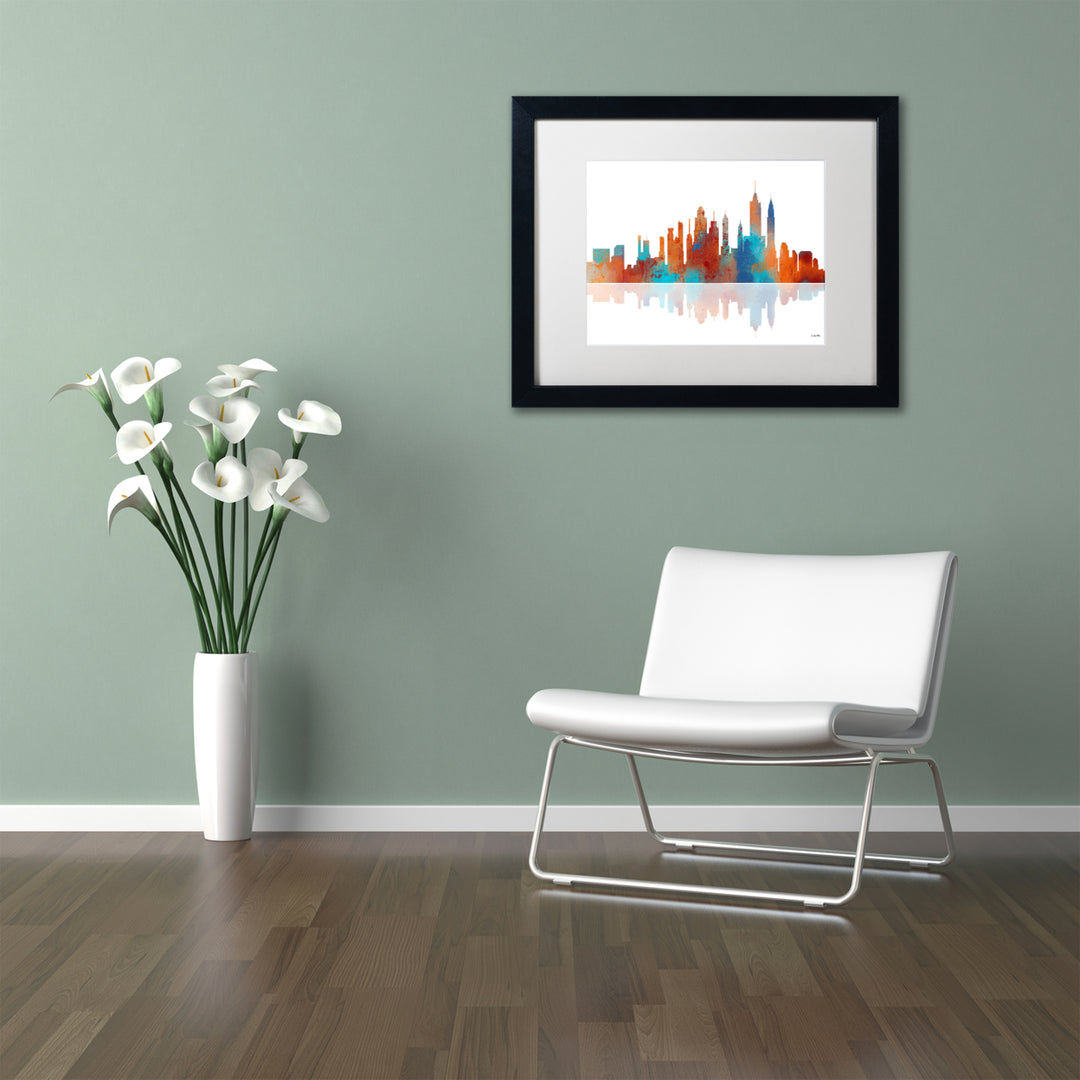 Marlene Watson  York  York Skyline III Black Wooden Framed Art 18 x 22 Inches Image 2