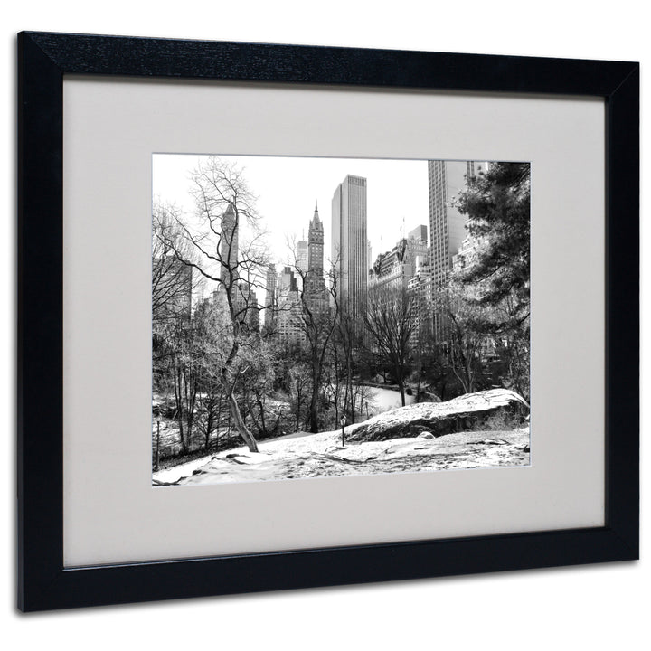 CATeyes Central Park Black Wooden Framed Art 18 x 22 Inches Image 1
