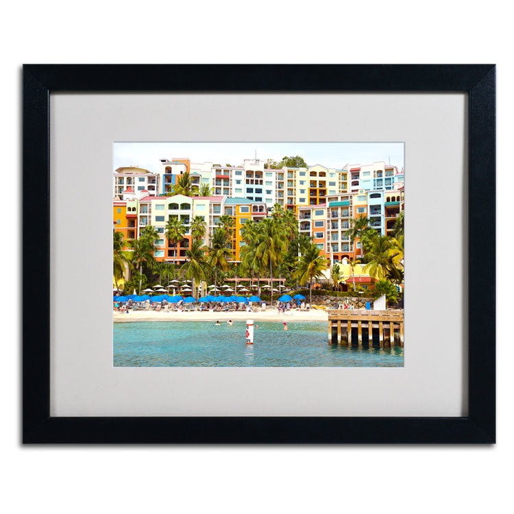 CATeyes Virgin Islands 8 Black Wooden Framed Art 18 x 22 Inches Image 2