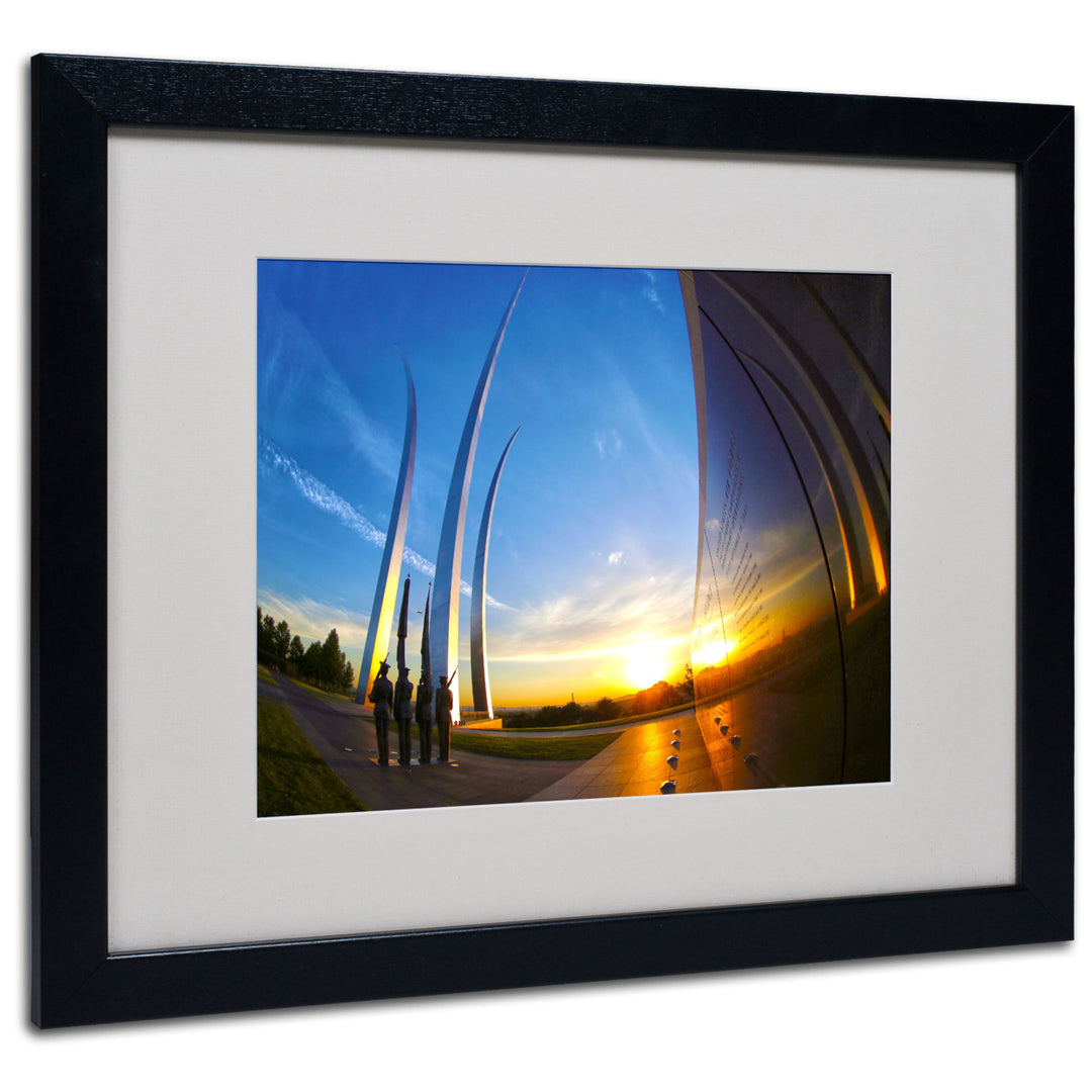 CATeyes Air Force Memorial 15 Black Wooden Framed Art 18 x 22 Inches Image 1
