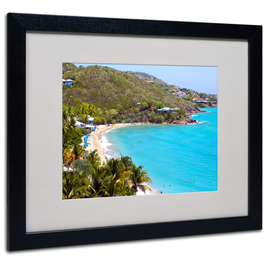 CATeyes Virgin Islands 10 Black Wooden Framed Art 18 x 22 Inches Image 1