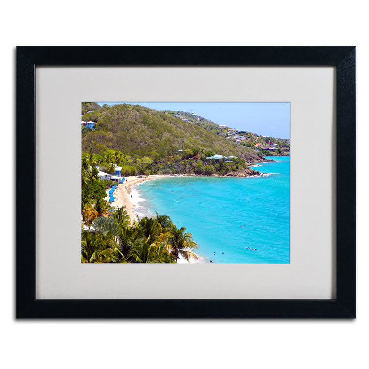 CATeyes Virgin Islands 10 Black Wooden Framed Art 18 x 22 Inches Image 2