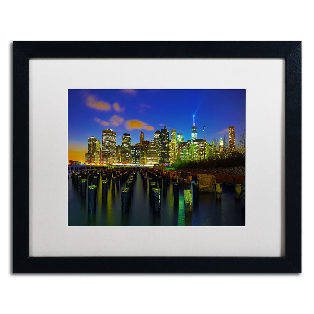 CATeyes City Lights 1 Black Wooden Framed Art 18 x 22 Inches Image 1