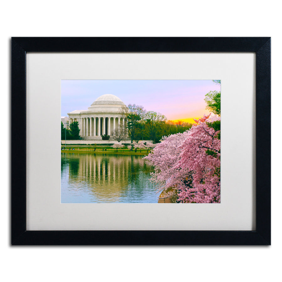 CATeyes Cherry Blossoms 2014-6 Black Wooden Framed Art 18 x 22 Inches Image 1