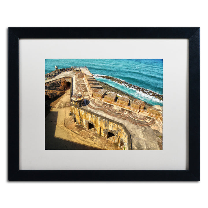 CATeyes Castillo de San Felipe del Morro 6 Black Wooden Framed Art 18 x 22 Inches Image 1