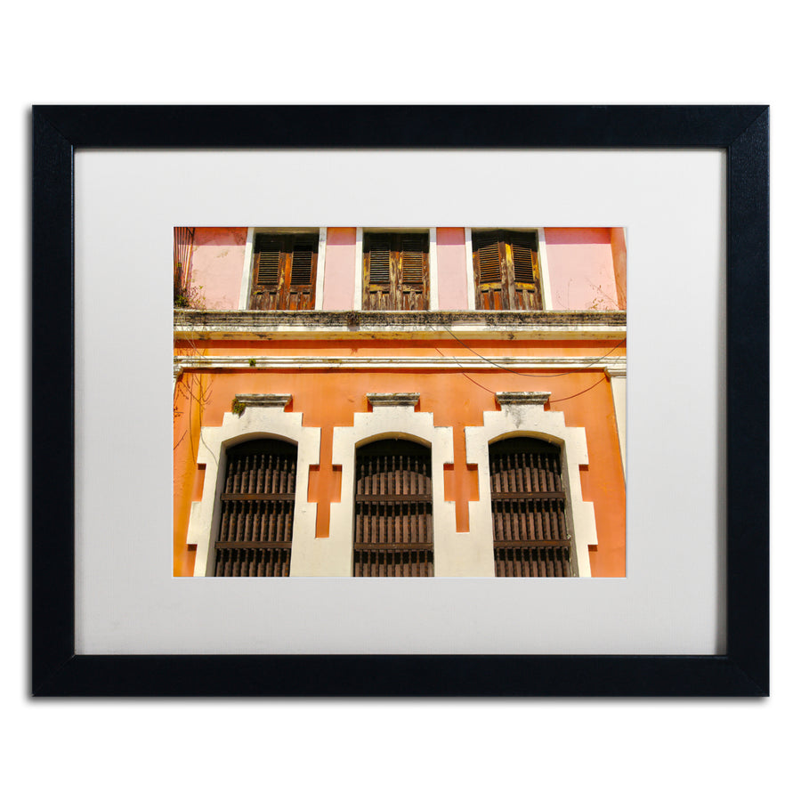 CATeyes Old San Juan 12 Black Wooden Framed Art 18 x 22 Inches Image 1