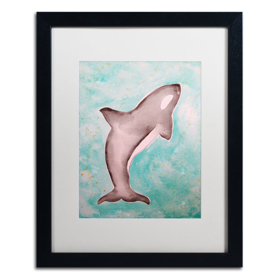 Nicole Dietz The Orca Black Wooden Framed Art 18 x 22 Inches Image 1