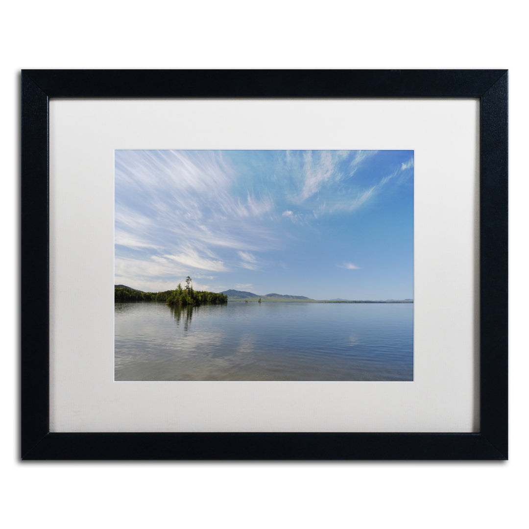 Nicole Dietz Moosehead Lake Black Wooden Framed Art 18 x 22 Inches Image 1