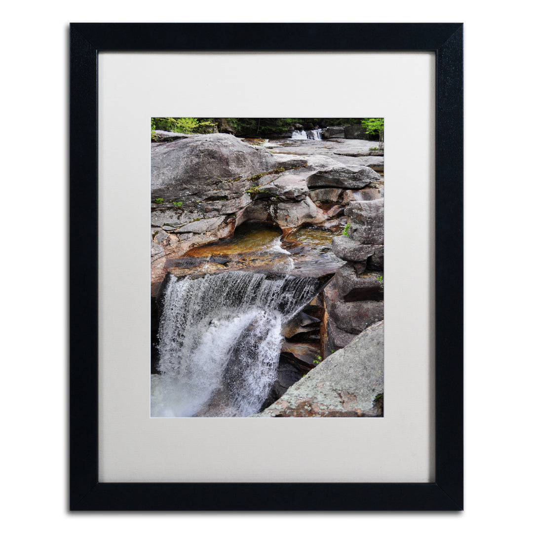 Nicole Dietz Notch Waterfall Black Wooden Framed Art 18 x 22 Inches Image 1