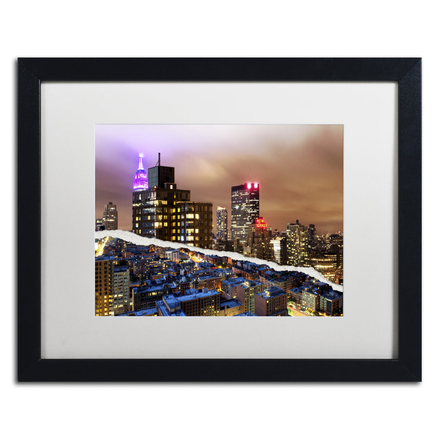 Philippe Hugonnard City That Never Sleeps Black Wooden Framed Art 18 x 22 Inches Image 1