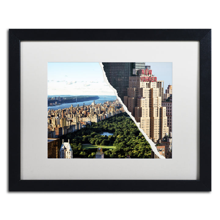 Philippe Hugonnard Central Park View Black Wooden Framed Art 18 x 22 Inches Image 1