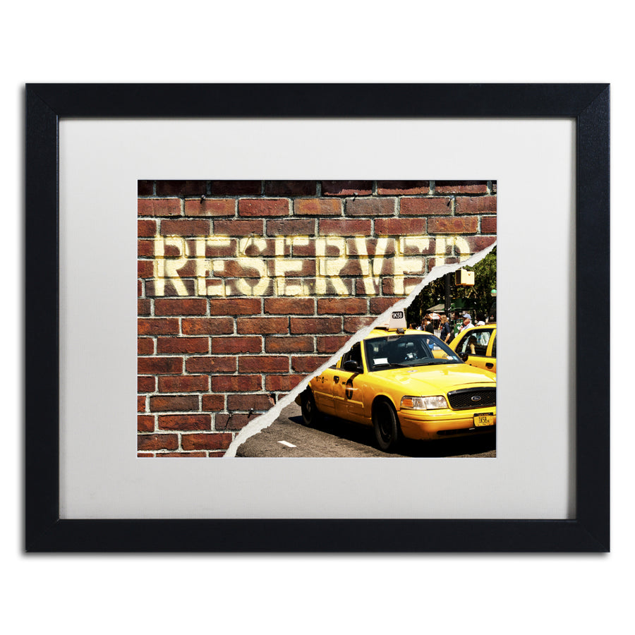 Philippe Hugonnard Taxi Booked Black Wooden Framed Art 18 x 22 Inches Image 1