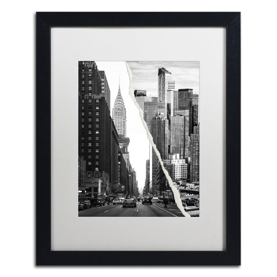Philippe Hugonnard Downtown City Black Wooden Framed Art 18 x 22 Inches Image 1