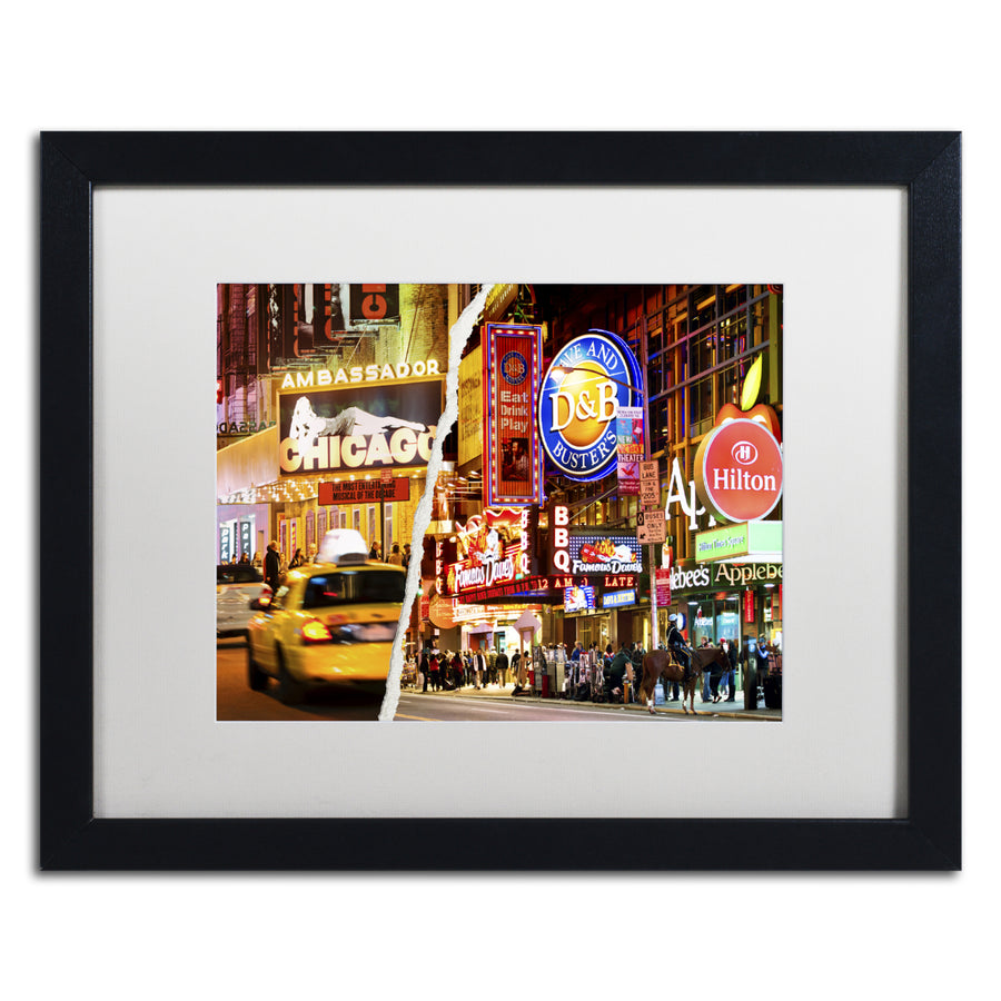Philippe Hugonnard Times Square Colours Black Wooden Framed Art 18 x 22 Inches Image 1