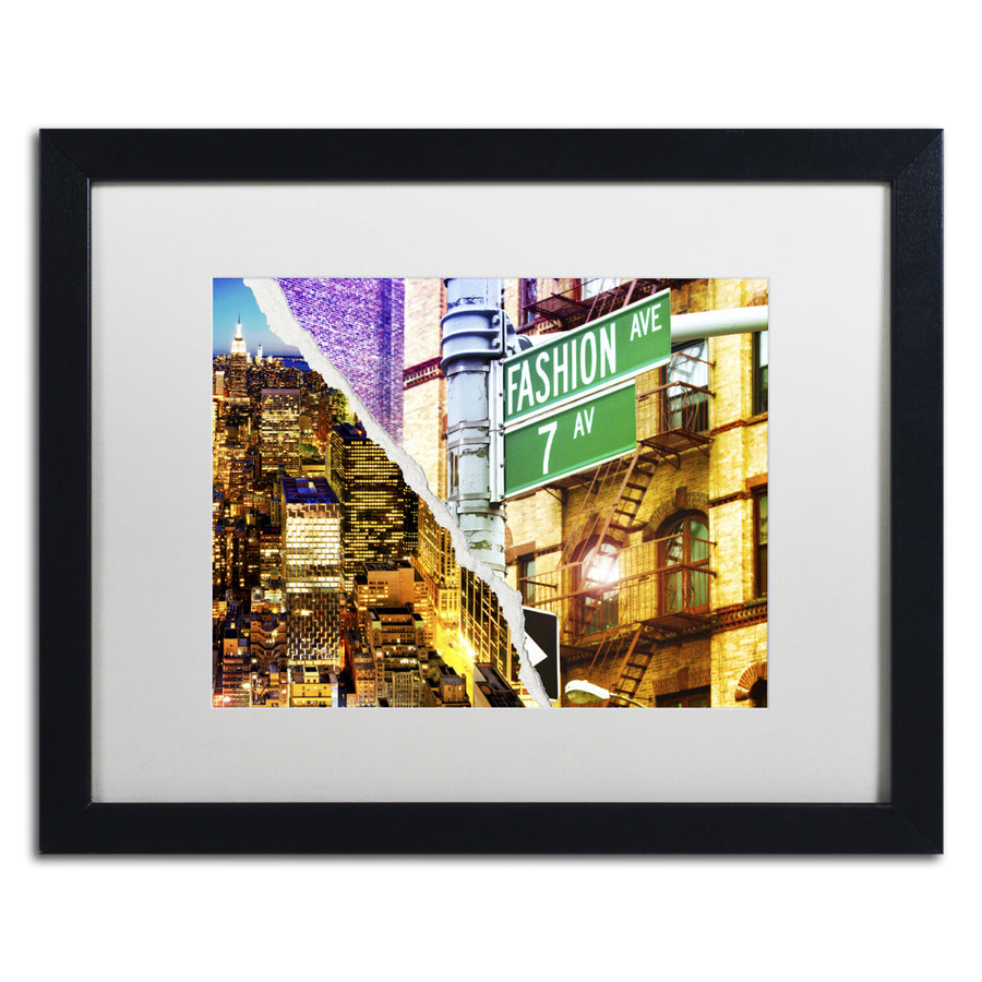 Philippe Hugonnard Fashion Avenue Black Wooden Framed Art 18 x 22 Inches Image 1