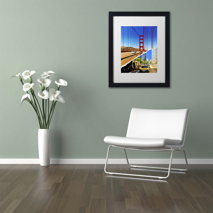 Philippe Hugonnard San Francisco Travel Black Wooden Framed Art 18 x 22 Inches Image 2