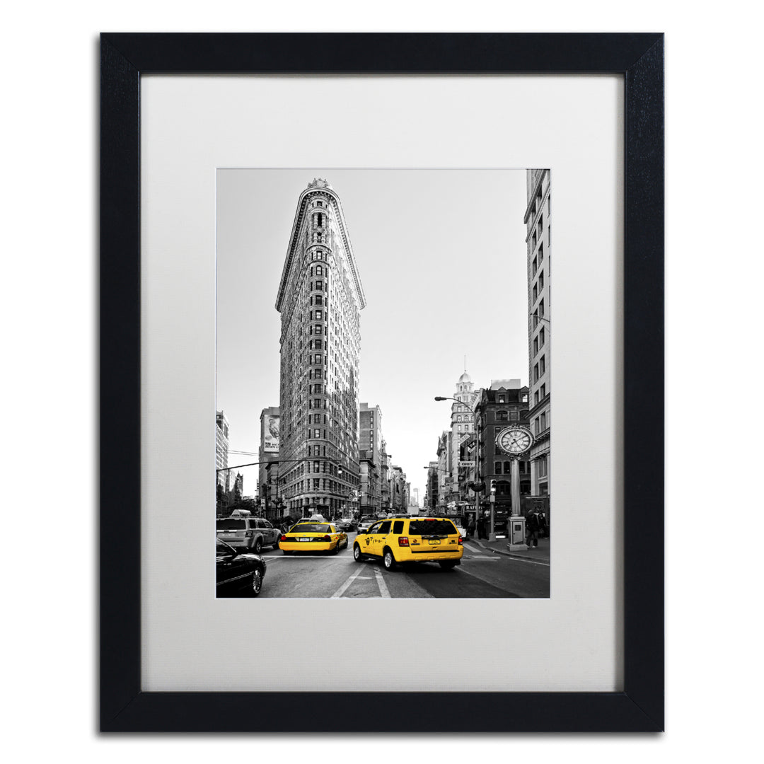 Philippe Hugonnard Flatiron Building NYC Black Wooden Framed Art 18 x 22 Inches Image 1