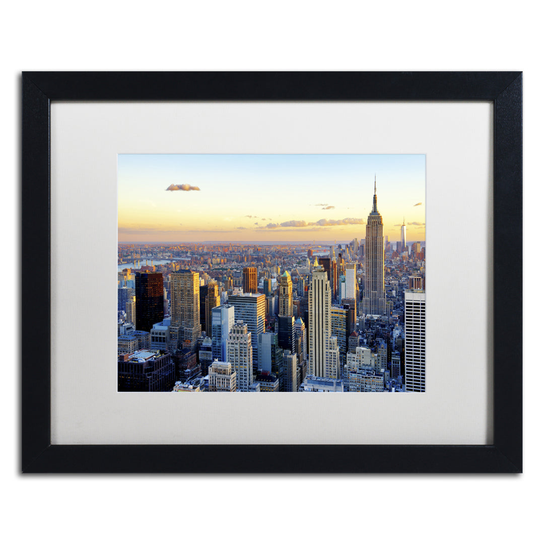 Philippe Hugonnard NYC at Sunset Black Wooden Framed Art 18 x 22 Inches Image 1