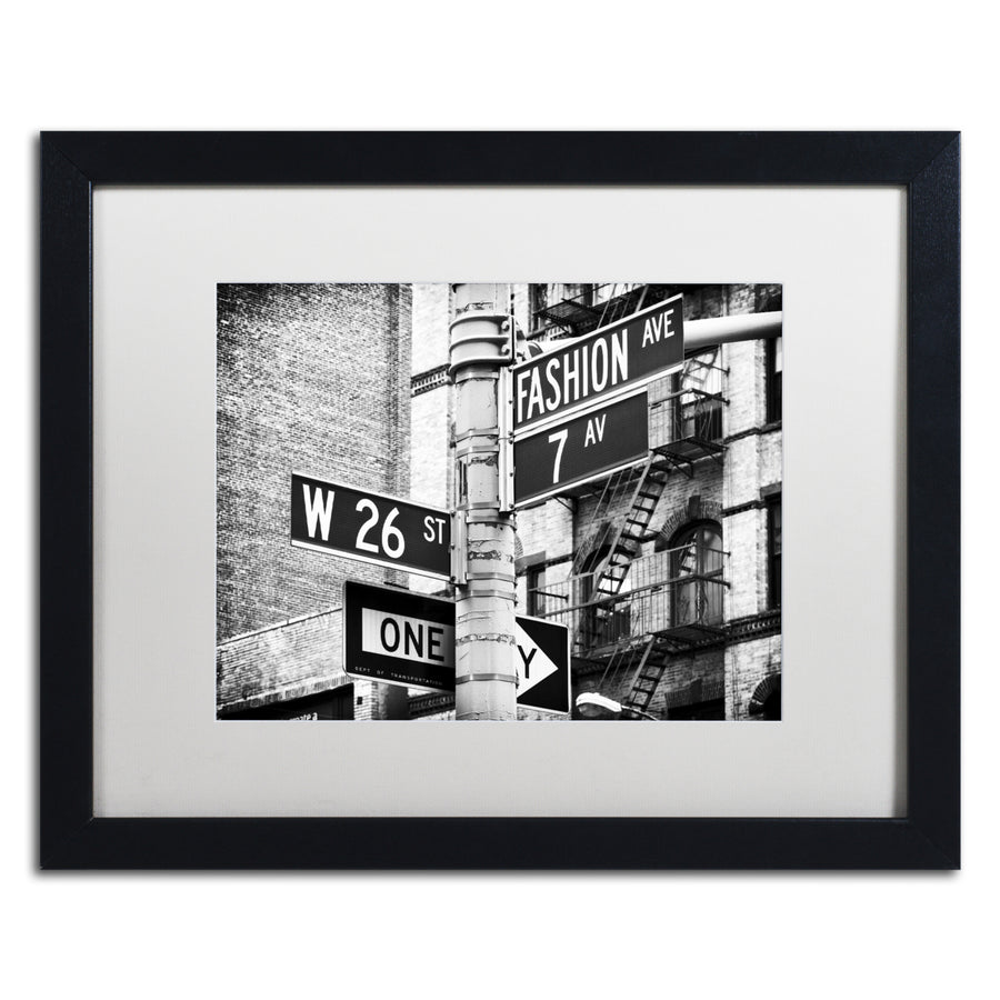 Philippe Hugonnard Fashion Avenue NYC Black Wooden Framed Art 18 x 22 Inches Image 1